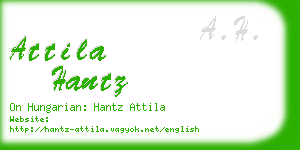 attila hantz business card
